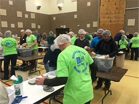 volunteeting at Atonement Lutheran